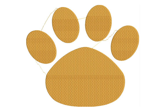 Cat's Paw Embroidery Design