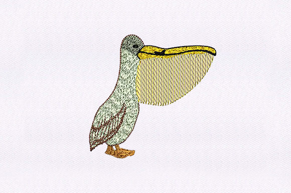 Great Pelican: A Seasonal Embroidery Gem
