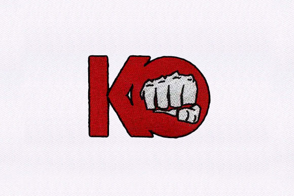 KO Punch Embroidery Design