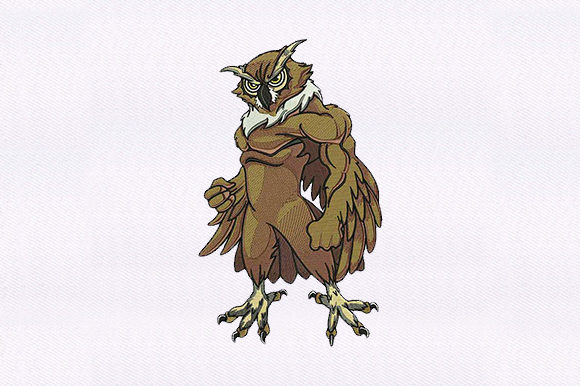 Owl Bird Embroidery Design