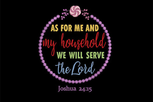 Religion Quote Embroidery Design