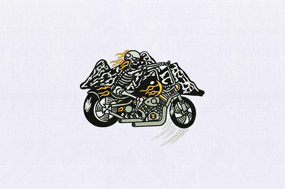 Skeleton Chopper Embroidery Review