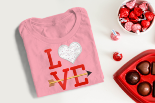 Valentine's Love Heart Arrow Applique